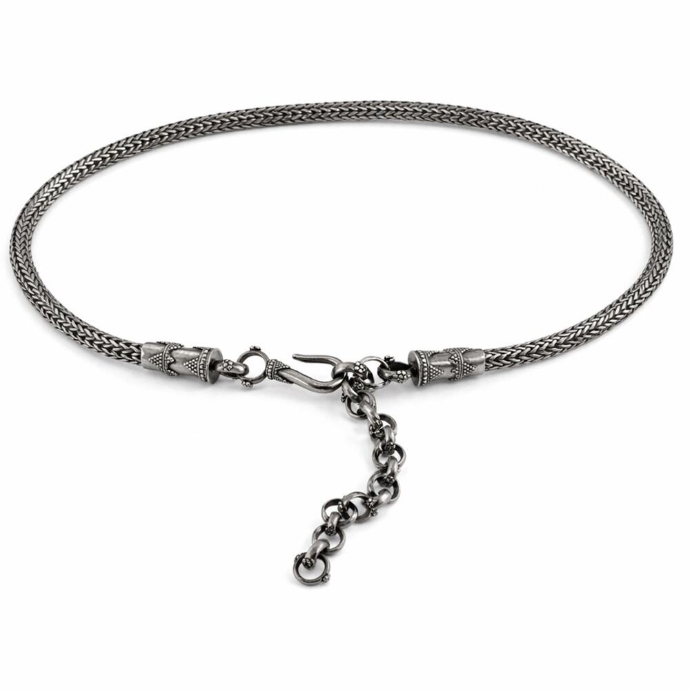 John Hardy Vintage Wheat Sterling Silver Chain Belt Necklace 34” Collectors Item